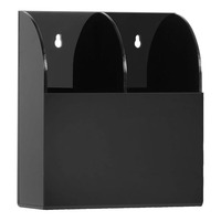 Boîte de rangement murale en acrylique personnalisée, organisateur à 3 compartiments, présentoir pour salle de bain, support pour télécommande