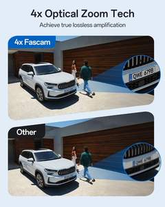 Fooutdoor açık güvenlik kamera 4K/8MP <span class=keywords><strong>POE</strong></span> otomatik izleme 4X optik Zoom AI algılama renk gece görüş 2 yönlü ses 360 ° kamera - Product Image 4