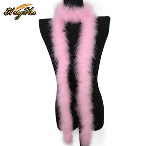 2 metros de espesor esponjoso súper grueso 30g <span class=keywords><strong>plumas</strong></span> de pavo Boa <span class=keywords><strong>Marabu</strong></span> pluma bufanda manualidades decoración para ropa DIY carnaval Decoración - Product Image 3