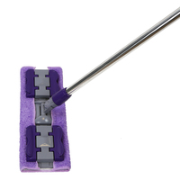 Serpillère de nettoyage pour cuisine, salle de bain, mur, lingettes humides amovibles et remplaçables, serviette jetable, chiffon, clip en plastique, serpillère plate