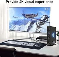 PC para Juegos de Diseño Moderno, Intel de 10.ª Generación, 10 Núcleos, 4K, Pantalla Múltiple, I3 I5 I7 I9 Mini PC GTX1050ti GTX1650 GDDR6 para Juegos en 3D