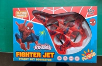 Avion télécommandé Spider-Man à LED avec fonction de vol stationnaire automatique et de suivi, avion de chasse RC 2,4G, jouet pour enfants