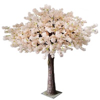 Décoration de fête de restaurant de mariage personnalisée 300 cm 10 pieds tissu de soie artificielle fleur de cerisier arbre
