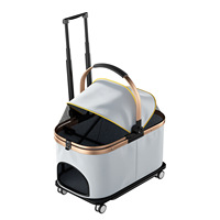 Sac de transport pour animaux de compagnie, grande capacité, adapté à plusieurs animaux, sac de transport pour chat portable, sorties, panier pliable en Oxford, utilisation en voiture