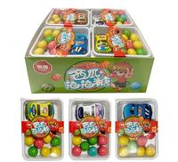 En forme de pastèque Fruité Bubble Gum Enduit Collations pour enfants Bonbons Amusant Nostalgique Loisirs Bouteille en boîte en gros