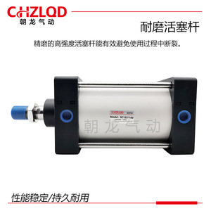 กระบอกลมมาตรฐาน Sc125 ระยะชัก 100 มม. ข้อต่อ G12 แบบมีบัฟเฟอร์ลม ไม่มีแม่เหล็ก - Product Image 2