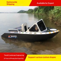 Bateau électrique en alliage d'aluminium pour 2 ou 4 personnes avec propulsion à jet d'eau