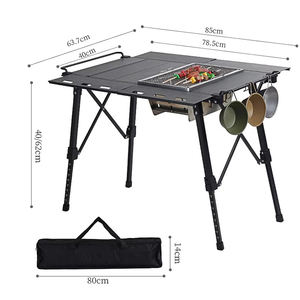 Nueva Mesa Plegable IGT Multifuncional Ligera para Picnic, Barbacoa, Mesa de Camping Extensible Combinable - Product Image 2