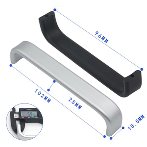 Aluminum Alloy Sliding <b>U</b>-Shaped Cabinet Cupboard Door Handle Matte Kitchen Drawer Pull Handles for Furniture - Product Image 2