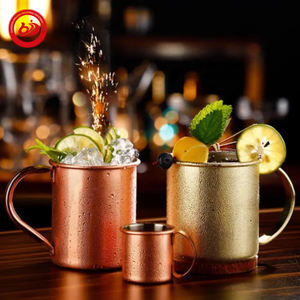 Tazza <span class=keywords><strong>Moscow</strong></span> Mule in Acciaio Inox con Incisione Personalizzata, Finitura Martellata, Manico in Rame per Birra - Product Image 4