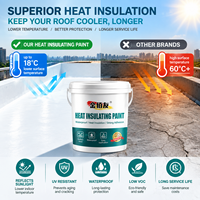 Revêtement d'isolation thermique imperméable à un composant, application facile, peinture pour toiture métallique et mur extérieur
