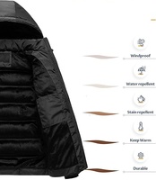 Veste d'hiver chaude pour homme, doudoune à capuche, épaisse, réversible, grande taille, parka longue, style hip-hop, emballage de batterie de percussions, vêtements d'extérieur