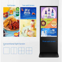 Kiosque numérique interactif d'intérieur 32-75 pouces avec écran tactile, lecteur publicitaire LCD, support au sol OEM pour ascenseurs et magasins de détail
