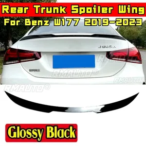 For Mercedes Benz a Class W177 Sedan A180 A200 A220 A35 2019-2023 <b>Rear</b> <b>Spoiler</b> Wing Body Kit Car <b>Rear</b> Trunk Wing Car Accessories - Product Image 1