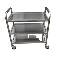 Étagère de rangement personnalisée en acier inoxydable de gros d'usine/chariot en rack
