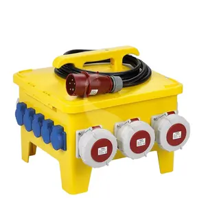 Portable Socket Box Industrial Plug&Socket Combination Socket Box Plastic Electrical Power Supply Distribution Box