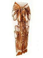 Ensemble deux pièces pour femme JSN 2026, nouveau design, taille haute, étoile à cinq branches métallique, uni, bikini ajouré avec imprimé, robe de bain