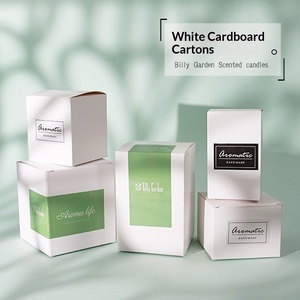 Caja Rectangular de <span class=keywords><strong>Cartón</strong></span> Blanco para Regalo y Caja Sorpresa, Embalaje Artesanal para Velas de Aromaterapia y Difusores de <span class=keywords><strong>Piedra</strong></span> - Product Image 2