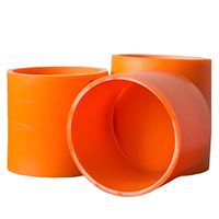 Conduit de câblage souterrain haute pression en HDPE/MPP orange de haute qualité, durable