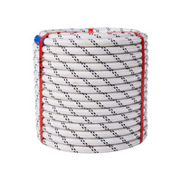 Haute résistance personnalisé 6mm 8mm 10mm corde statique en nylon durable d'escalade d'arbre nylon tressé coloré pour chaussures et vêtements