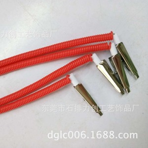Dental Scarf <b>Clips</b> With <b>Spring</b> Rope Blue Red Plastic Oral Care Accessories Wholesale 2x8x300mm - Product Image 5