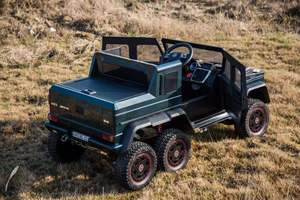 Voiture électrique <span class=keywords><strong>6x6</strong></span> à batterie 24V pour enfants de 2 à 4 ans, <span class=keywords><strong>Mercedes</strong></span> Benz G63 sous licence, télécommande 2.4G, 5-7 km/h, plastique - Product Image 5