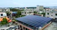 Système de montage solaire pour toit plat réglable avec structure modulaire étanche pour installations photovoltaïques commerciales et industrielles