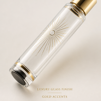 Flacon de parfum vide, vaporisateur de voyage 35 ml, atomiseur rechargeable fin, bouchon en métal doré, flacon de parfum portable blanc, vente en gros personnalisée