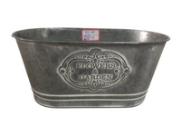 Jardinière succulente rustique ovale pots de fleurs et jardinières pot de plantes en étain de jardin de style français bon marché pour décoration intérieure et extérieure