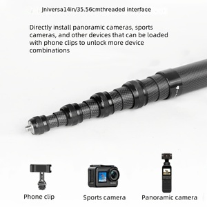 5m sợi Carbon mở rộng vô hình chụp ảnh tự sướng thanh, thích hợp cho insta360 X3 x4, 11/10 hành động Máy ảnh đứng mở rộng chụp ảnh tự sướng thanh - Product Image 4