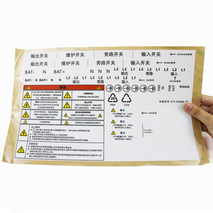 Thiết bị tên nơi Sticker tùy chỉnh in logo Polycarbonate PC Bảng điều khiển hiển thị nhãn dán - Product Image 6