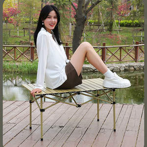 Table pliante d'extérieur rectangulaire, table de pique-nique portable avec design pliable pour une utilisation en extérieur - Product Image 5