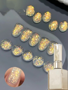 15ML Glitter Color <b>Gel</b> <b>Nail</b> Polish Semi Permanent <b>Nail</b> Art Soaking UV LED <b>Nail</b> Salon DIY <b>Nail</b> Salon <b>Gel</b> - Product Image 1
