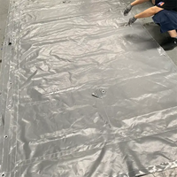 Bâche insonorisante robuste en PVC laminé LVJU avec œillets en acier