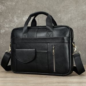 Maletín de Oficina para Hombre de Cuero PU de Alta Calidad, Bolso para Portátil, Clásico, Ecológico, Impermeable y Multifuncional - Product Image 1