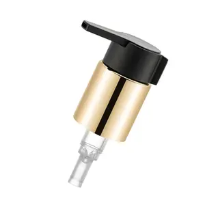 Cosmetic Gold Lotion Pump High Quality Pump Head External Spring Golden Lotion Pump