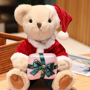 In Stock Christmas Cream Bear Gift <b>Box</b> Cartoon Stress Relief Plush Toys Stuffed Animal Toys Crane Machine <b>Arcade</b> for Shop - Product Image 1