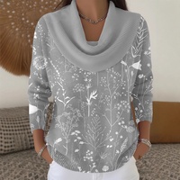 Vêtements pour femmes Automne/Hiver Casual Couleur unie Manches longues Polyester Effet 3D Pulls pour AliExpress