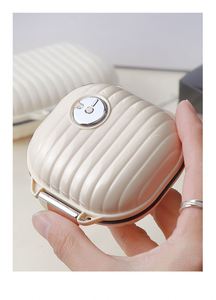 Boîte de rangement pour pilules portable de luxe couleur crème 7 jours avec 7 compartiments - Product Image 4