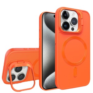 Nueva Funda Magnética para Teléfono Móvil de TPU Suave Mate Colorida con Soporte para Lente para iPhone 13 14 15 16 <span class=keywords><strong>Pro</strong></span> Max - Product Image 4