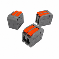 Connecteur rapide compact à levier pour fils conducteurs SZS-2604-2 2P Cuivre 250V pour éclairage LED, raccordement en ligne, connexion par poussée