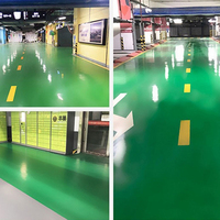 Nouvelle Arrivée Résine Époxy Liquide Transparente Non Inflammable pour Sol Peinture Époxy Liquide Antistatique pour Sol Résistante à la Décoloration Imperméable