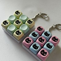 Anime personnalisé Keycaps conception LED Keycap Fidget porte-clés clavier mécanique personnalisé bureau décompression jouet