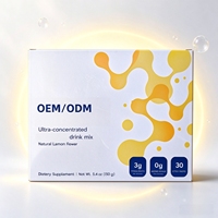 Mélange de Boissons Ultra Concentré OEM Saveur Citron Naturel Sans Sucre 30 Sachets Complément Alimentaire