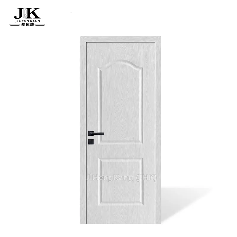JHK-U007 Fiber Panel With PVC Bathroom Door Frame UPVC Door