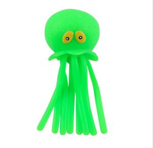 Mùa hè bãi biển theo chủ đề bên ủng hộ hồ bơi trò chơi bóng nước cao su phim hoạt hình căng thẳng bạch tuộc màu xanh màu hồng màu vàng màu xanh lá cây - Product Image 6