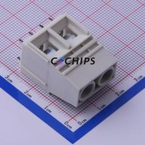 KFB-1016-10.16-2P Screw Terminal Block Through hole Component (THT),P=10.16mm Connector 1x2P 10.16mm Gray Through Hole - Product Image 1
