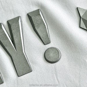 Tùy chỉnh 3D Bạc lớn lên cao su Silicone Truyền Nhiệt Chữ PVC các bản vá lỗi cho T-Shirts mũ túi Sportwear - Product Image 3