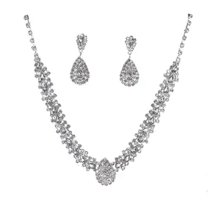 bridal necklace set in noida zirconia white stone necklace bridal necklaces with matching ear rings for brides maids