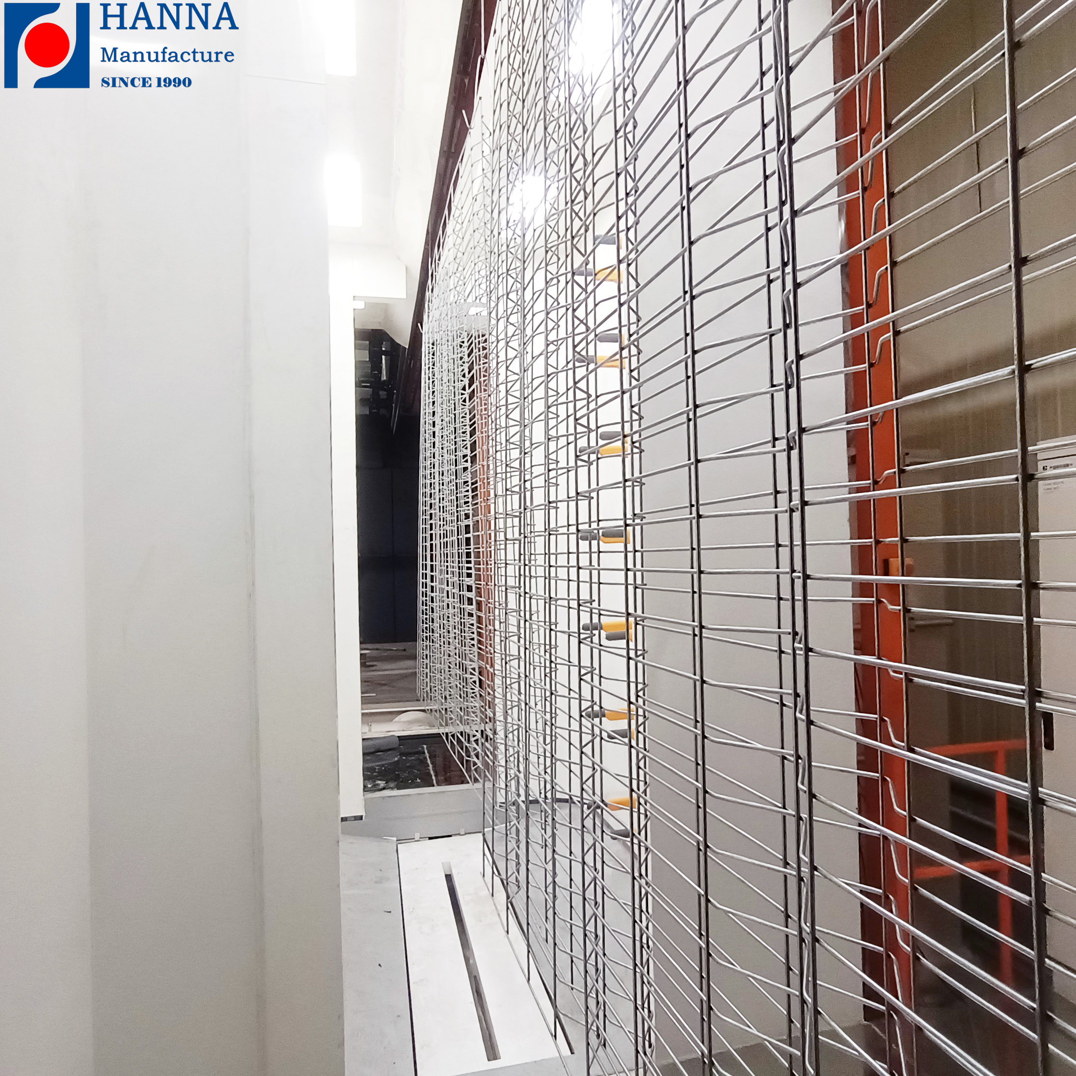 Система порошкового покрытия для заборной панели с автоматическим флюидизированным покрытием